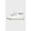 White leather sneakers with Velcro