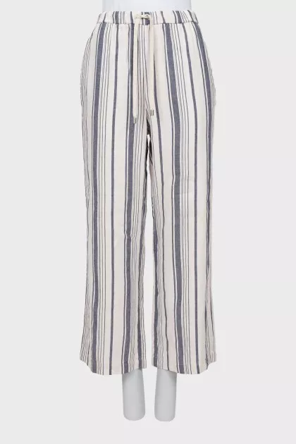 Striped palazzo pants