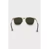 Browline sunglasses with gold frames