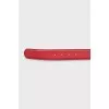 Red leather belt