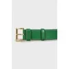 Green leather belt