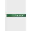 Green leather belt