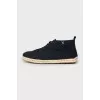 Men's sneakers with woven soles