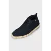 Men's sneakers with woven soles