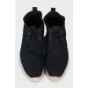 Men's sneakers with woven soles