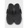 Textile sneakers with embossed pattern