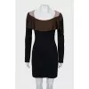 Fitted knitted mini dress