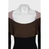 Fitted knitted mini dress