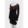 Fitted knitted mini dress