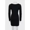 Fitted knitted mini dress