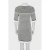 Short pile print dress