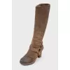 Boots with buckle
