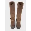 Boots with buckle