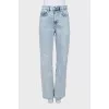 Джинси mom fit з рваним ефектом