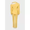 Yellow asymmetrical suit