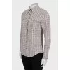 Checkered shirt with patch pockets