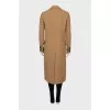 Wool coat with accent buttons