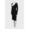Bodycon dress with ribbed pattern