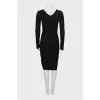 Bodycon dress with ribbed pattern