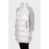 Funny down jacket with a high neck