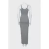Gray bodycon maxi dress