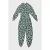 Printed silk jumpsuit
