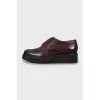 Leather brogues with textured soles