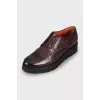 Leather brogues with textured soles