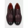 Leather brogues with textured soles