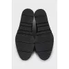 Leather brogues with textured soles