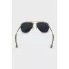 Aviator sunglasses with rhinestones