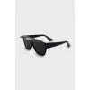 Black sunglasses with visor