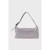 Shoulder bag with rhinestones