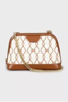 Crossbody bag with gold strap
