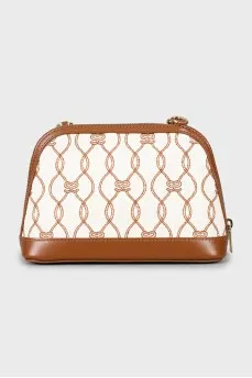 Crossbody bag with gold strap