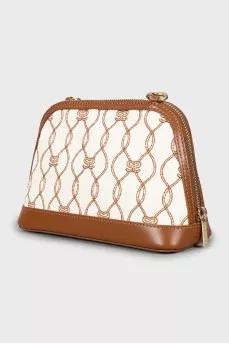 Crossbody bag with gold strap