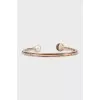 Gold bracelet with pearls and crystals