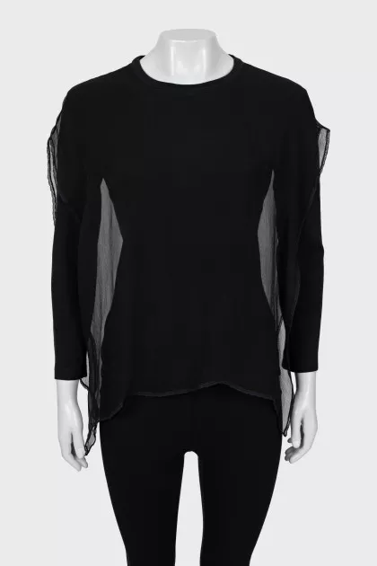 Black long sleeve blouse