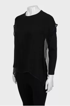 Black long sleeve blouse