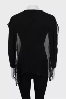 Black long sleeve blouse