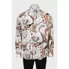 Men's fitted shirt in floral print