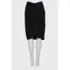 Fitted pleated skirt