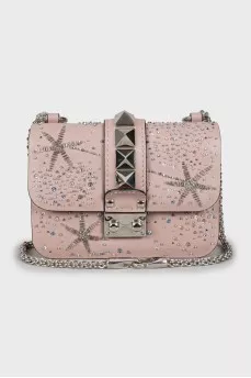 Кожаная сумка Rockstud Glam Lock