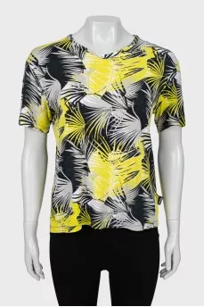 T-shirt in mixed color print