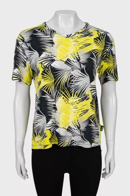 T-shirt in mixed color print