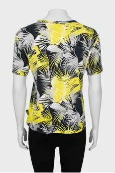 T-shirt in mixed color print