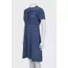 A-line dress with slanted pockets