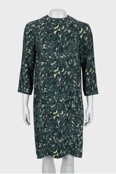 Printed A-line dress