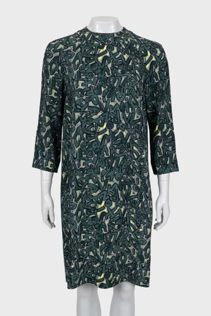 Printed A-line dress