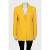 Yellow wool jacket